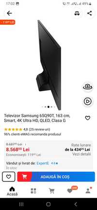 Televizor Samsung 65Q90T, 163 cm, Smart, 4K Ultra HD, QLED

 

 

Vezi