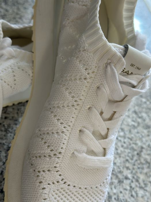 Pantofi sport albi GANT, mărimea 39 – model croșetat, foarte comozi