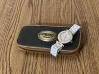 Ceas Guess W13574L1 original, ceramică albă, elegant