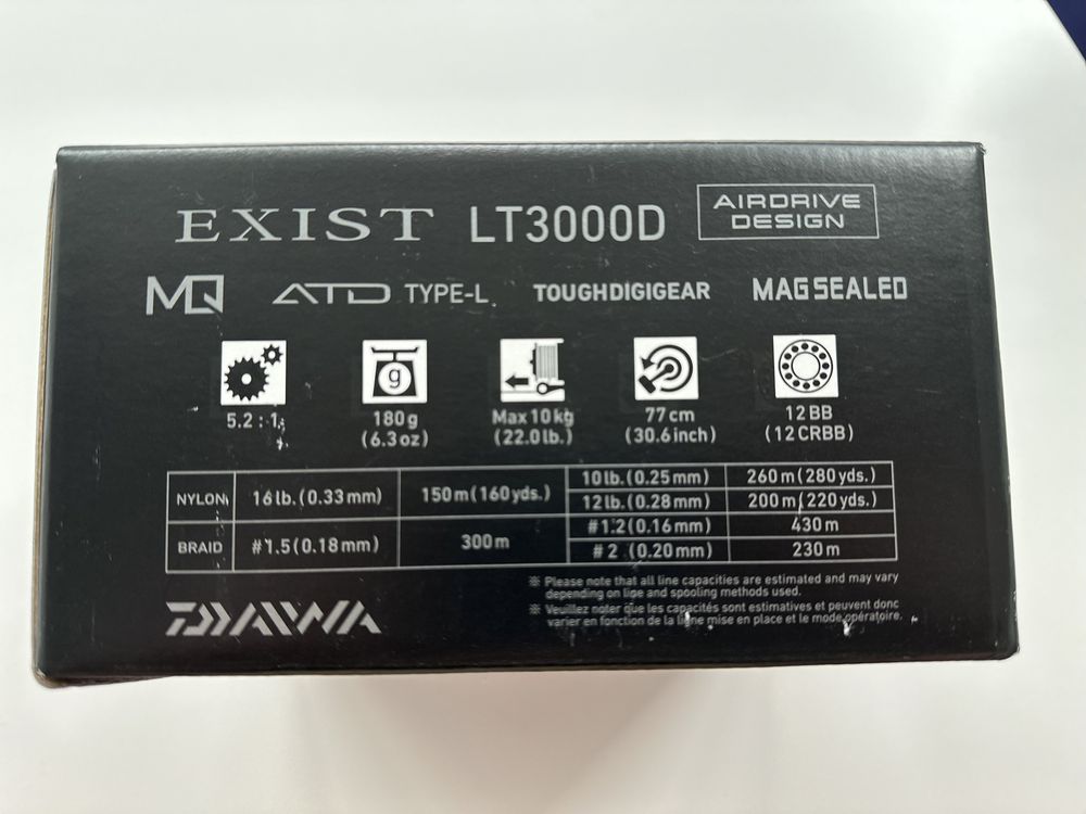 Mulinete DAIWA Exist LT2000D LT3000 Noi Model 2022