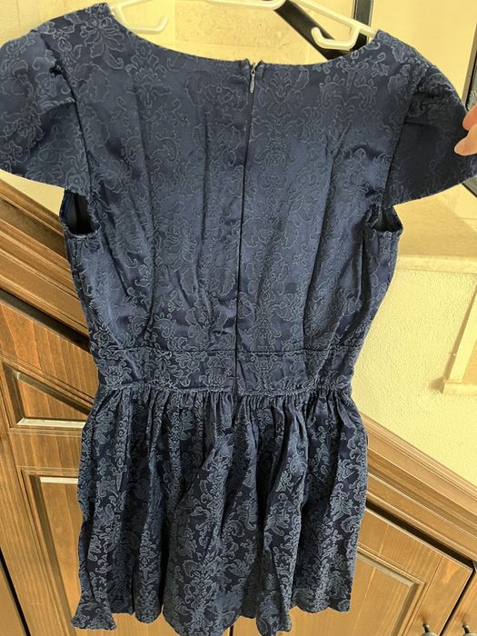 Rochie bleu dantelata marimea 40