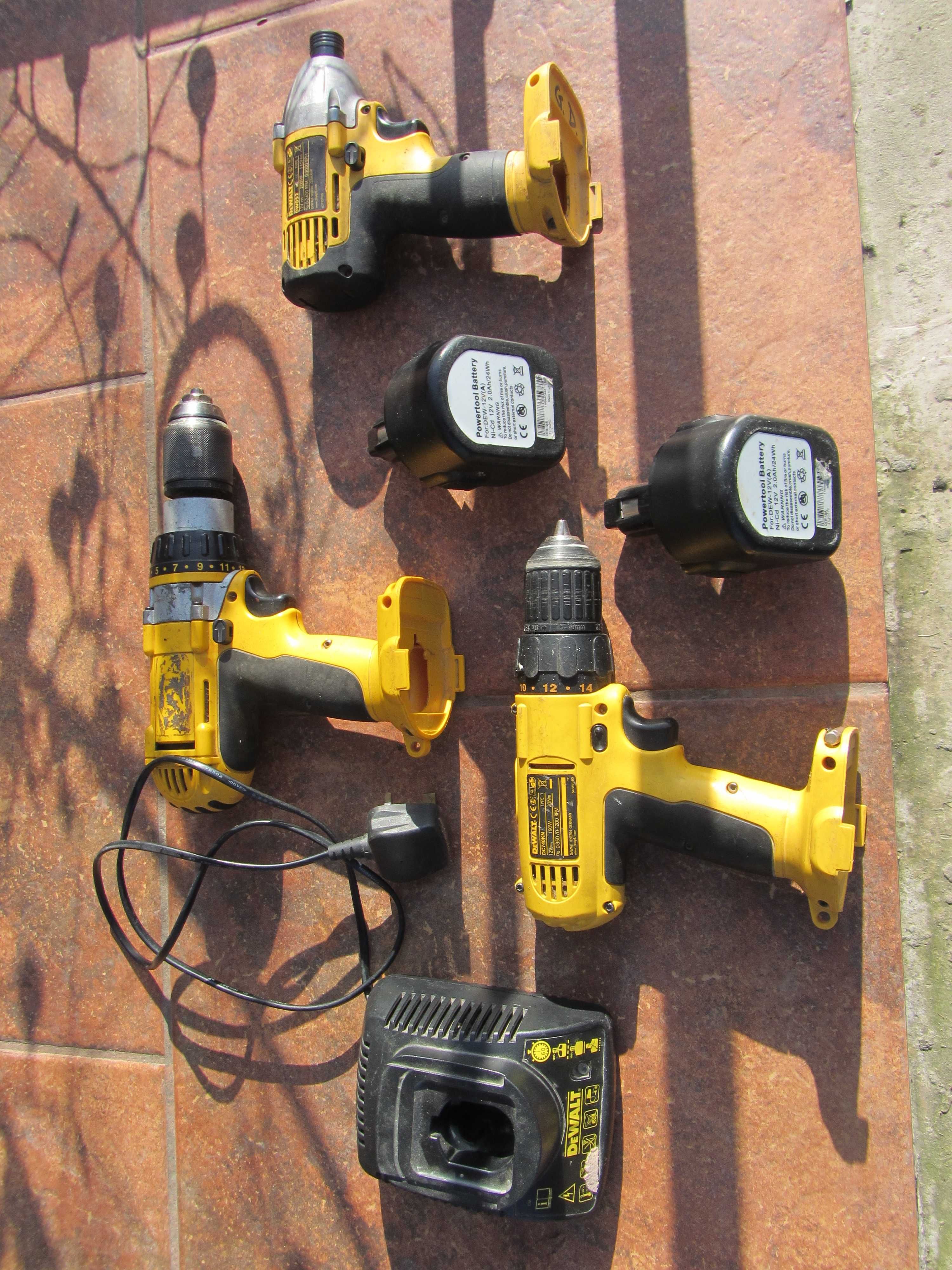 Set Dewalt ORIGINAL impact filetante 2 acumulatori incarcator