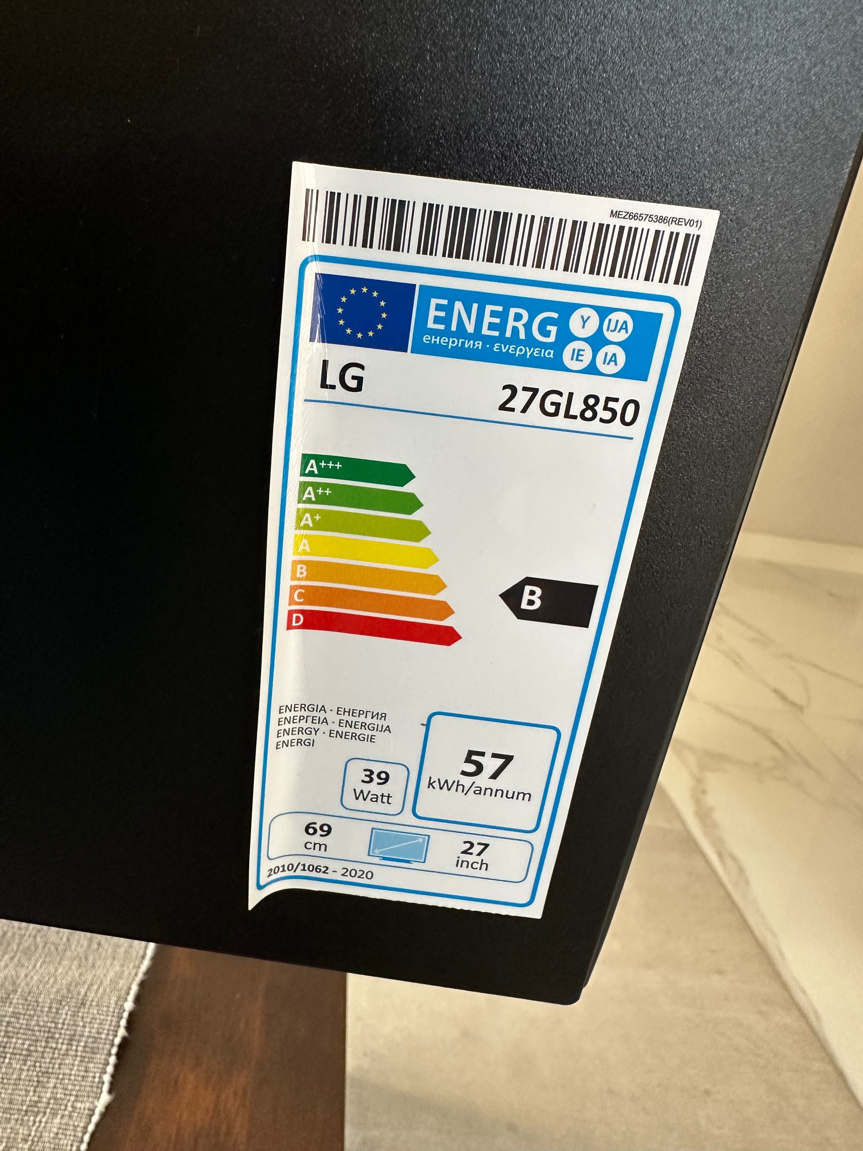 LG GL850-B 27" инча 1440p QHD 144hz IPS Монитор