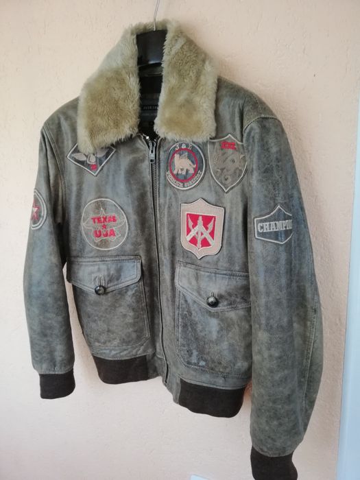 Geaca piele bărbati Aviatrix M