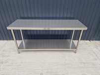 Masă Inox 1800x700x850 mm Centrală Demontabilă cu Poliță Inferioară