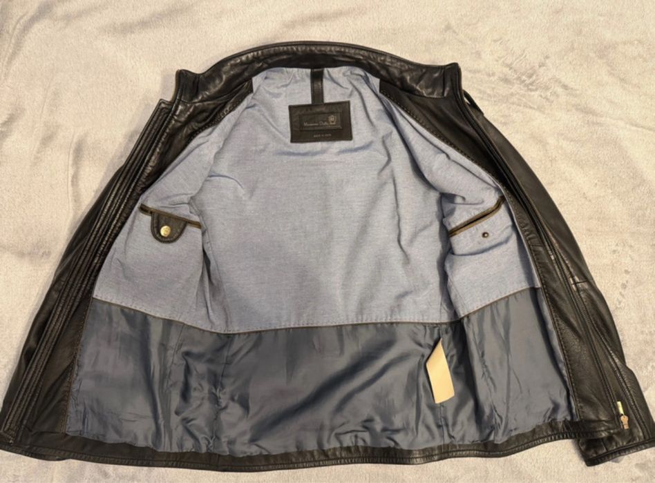 Geaca din piele Massimo Dutti