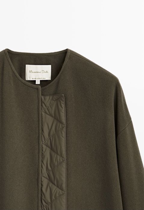 Palton Massimo Dutti, kaki