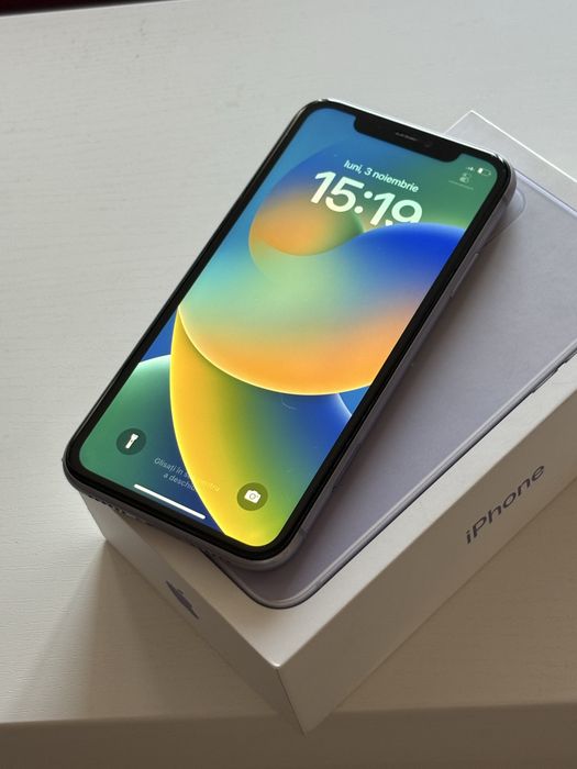 iPhone 11 64 gb Purple, impecabil