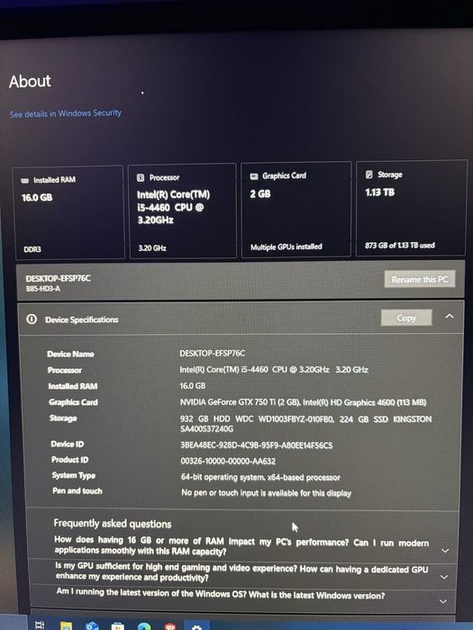 vand pc intreg/piese