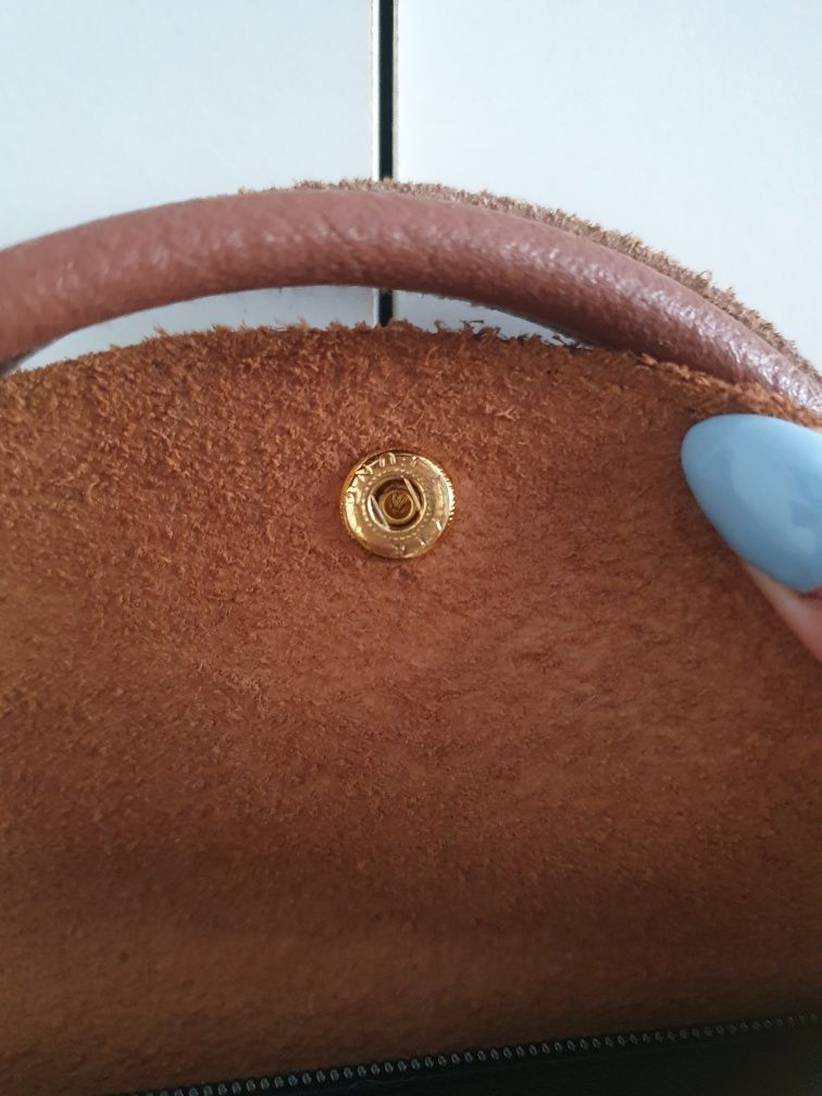 Geantă Longchamp din piele si material textil