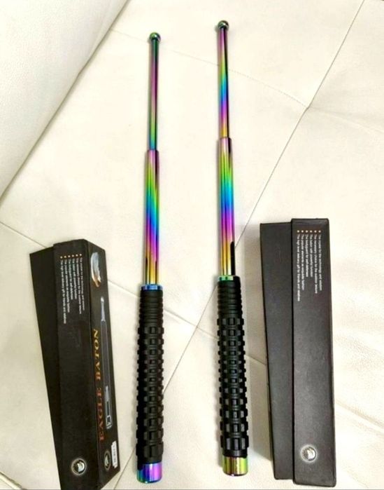 Baston telescopic Fade Color 60cm + Husa ( Galvanizat)