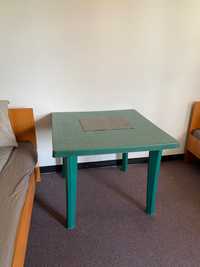 Masă pentru gradina, plastic, 90 x 90 cm, verde