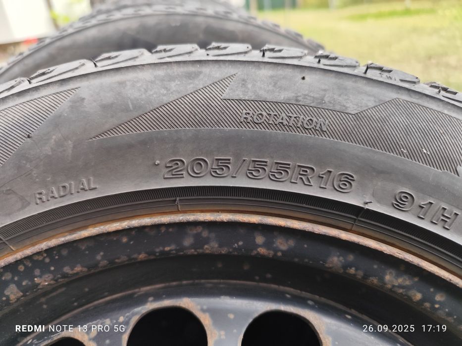 Метални джанти с гуми 205/55/16' 5х112 passat golf 4, 5, 6, 7 touran p