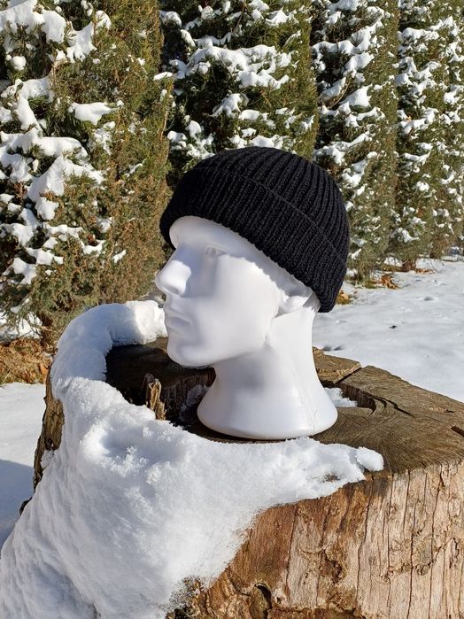 Шапка Бини чёрная классик