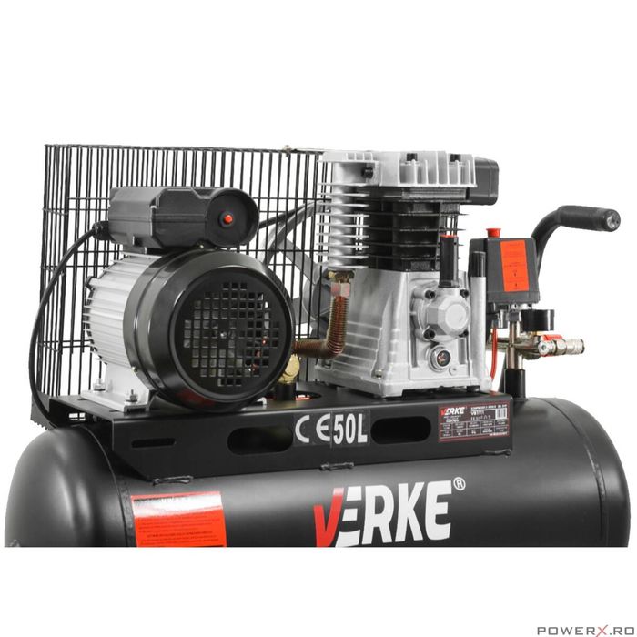 Compresor de aer, 2CP 230V 130 L/min 8 bari, capacitate rezervor 50