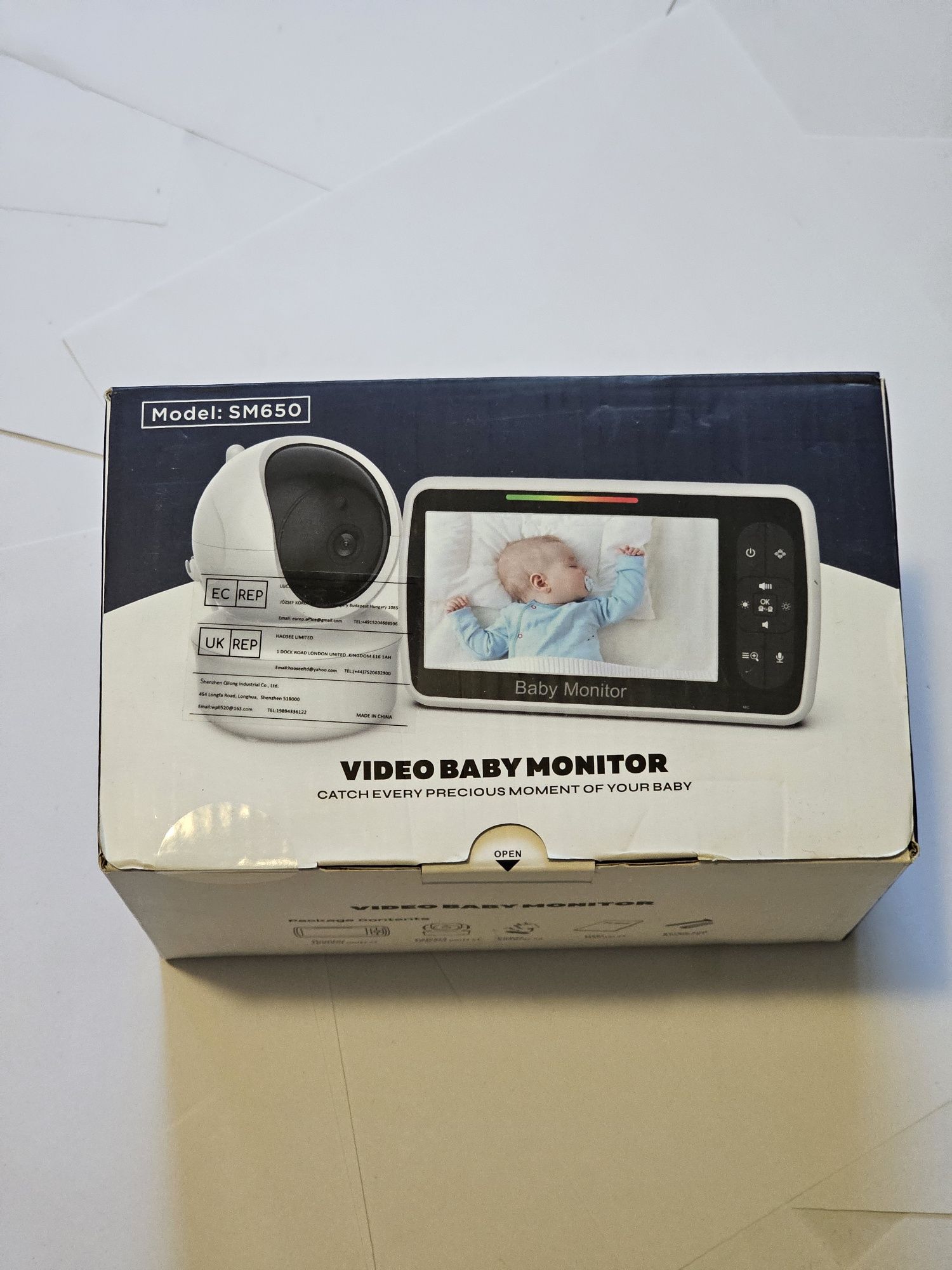 Baby monitor SM650, Smartic®, Display XXL TFT 5 inch, Raza de Actiune