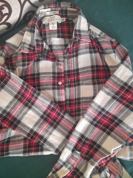 Рубашка муж. Чёрная и в клетку