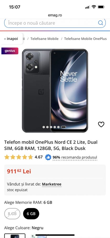 OnePlus Nord CE 2 Lite garantie 05.2025