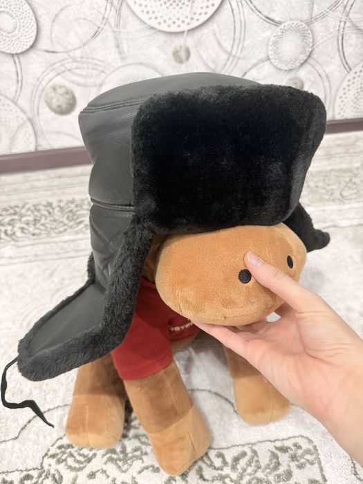 Теплая зимняя шапка ушанка мужская