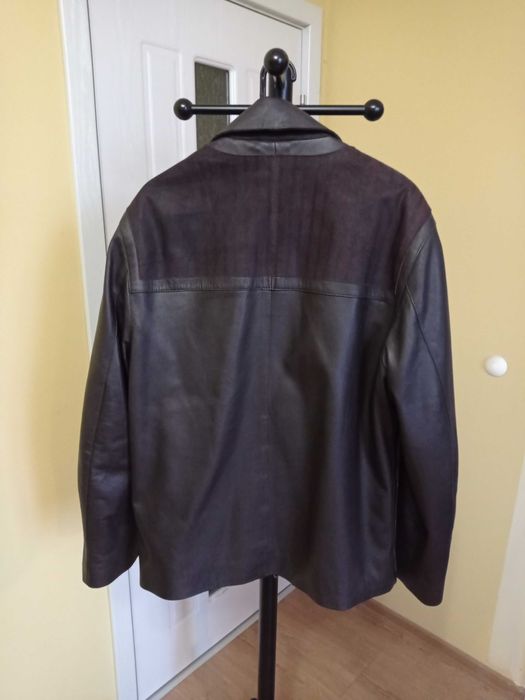 Кафяво кожено яке Pelluria