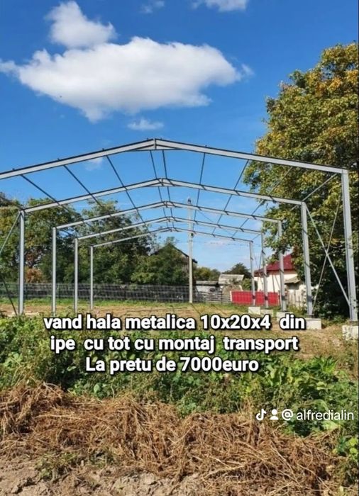 Vand structura metalica  din ipe de 160