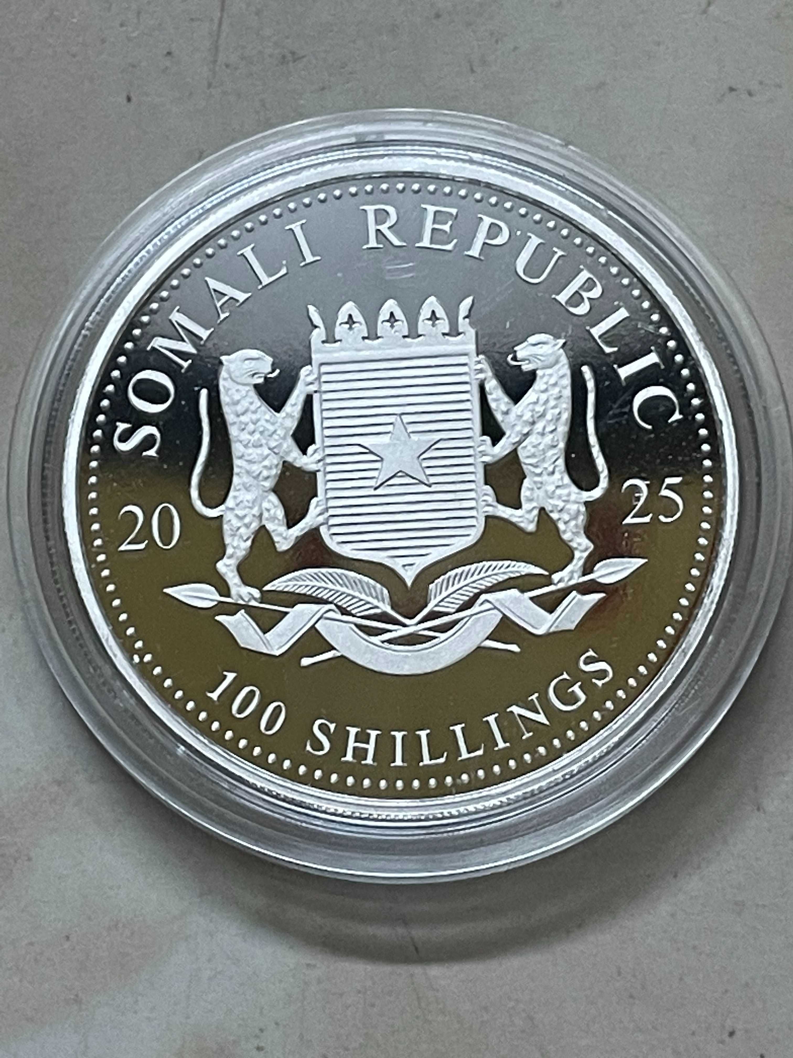Сребро 1 oz Сомалийски Слон 2025