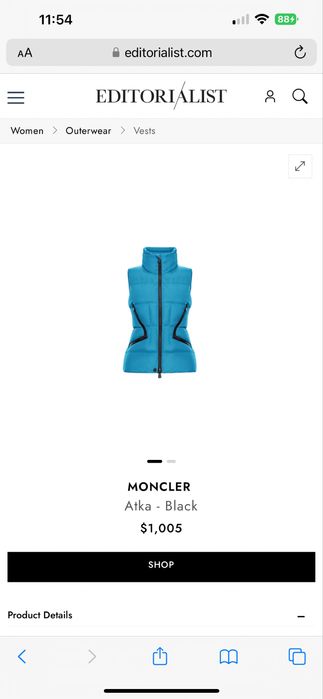 Vesta Moncler autentica