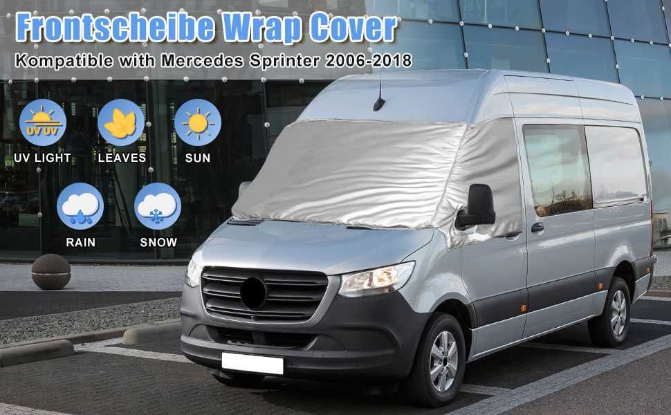 Подобрено фолио за предно стъкло, термо сенник на Mercedes Sprinter