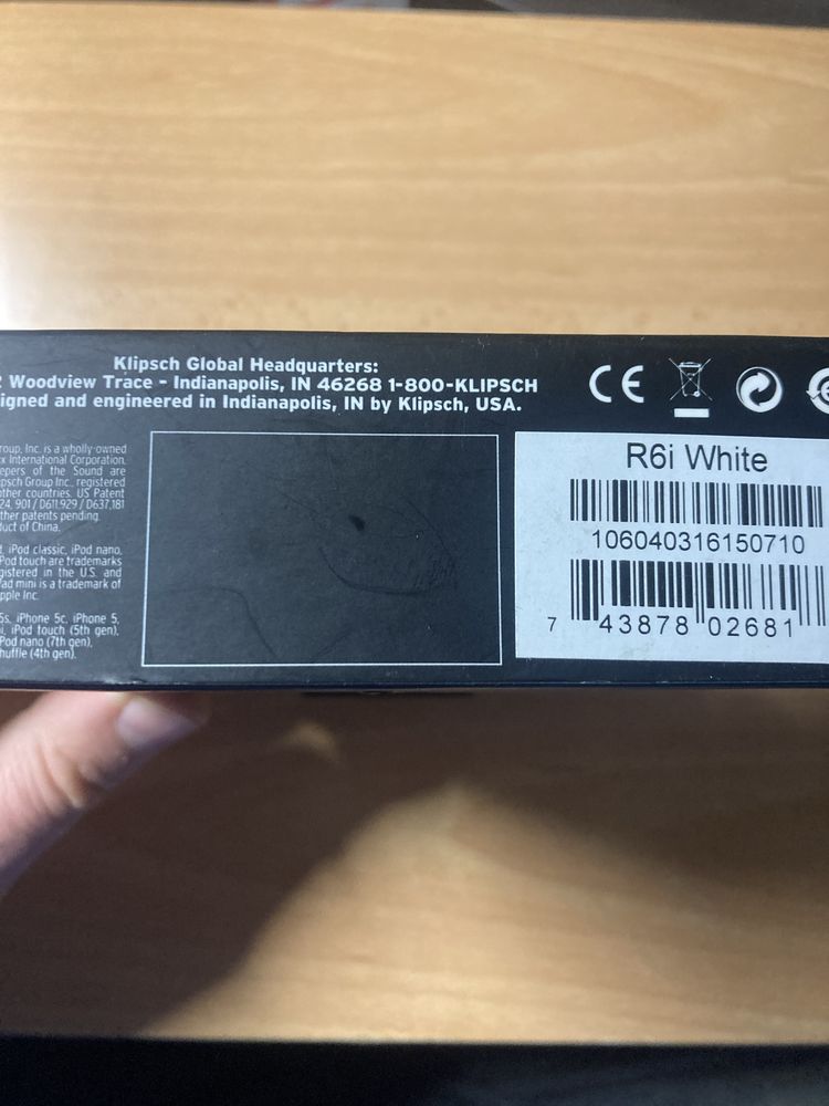 Klipsch R6i casti nou sigilat