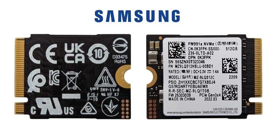 SSD Samsung PM991a 512Gb NVMe PCIe M.2 2230 (количество)
