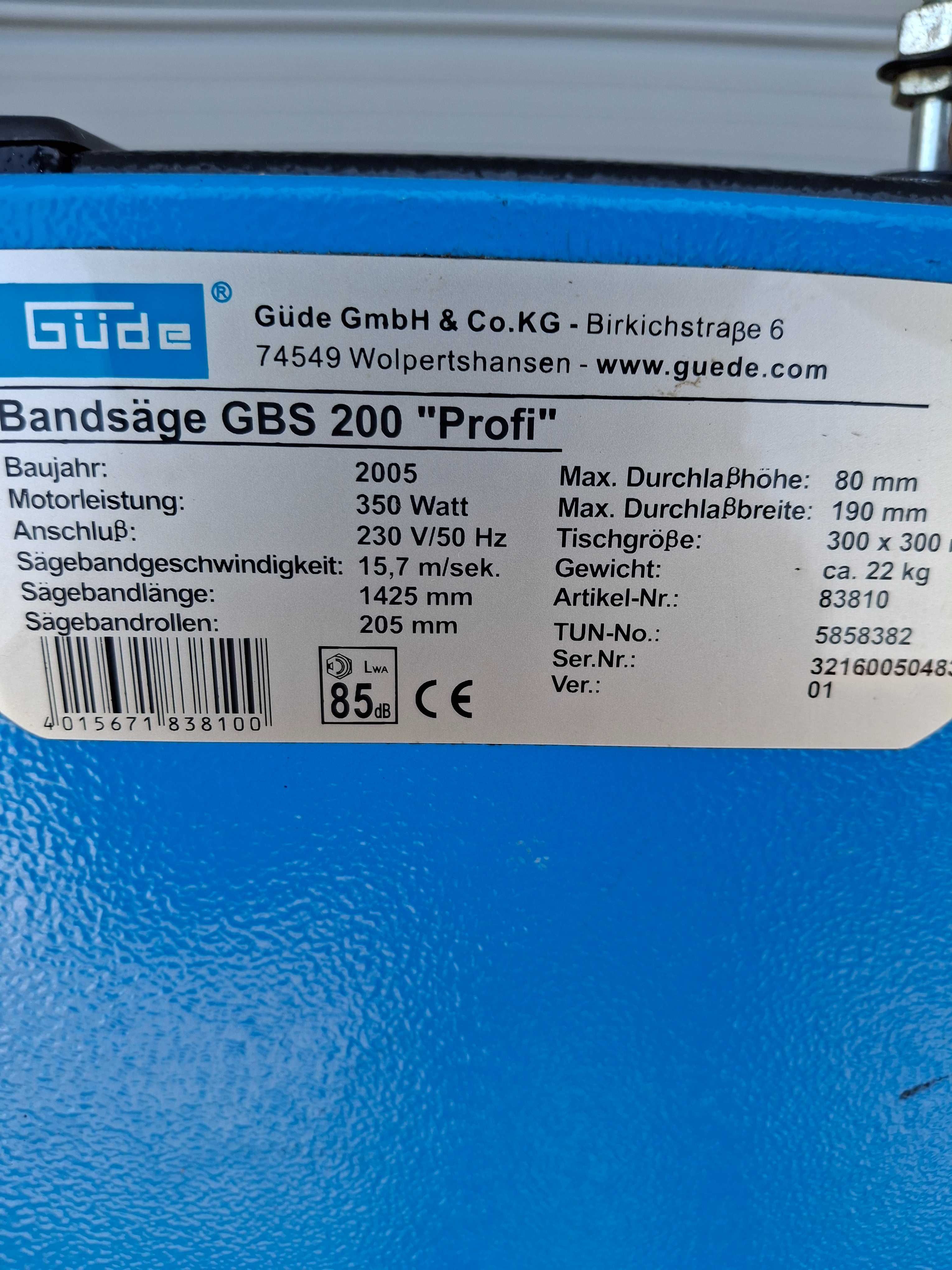Лентов банциг Gude 350 W