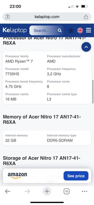 Acer Nitro 17 ultra gaming laptop
