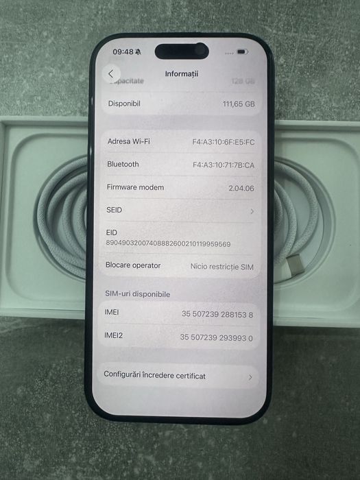 Iphone 16 pro in garantie