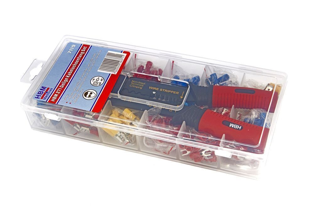 Set cleste pentru sertizat si papuci electrici 271 piese