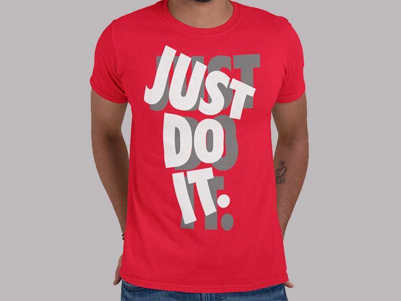 Мъжка тениска NIKE JUST DO IT принт Модели,цветове и размери