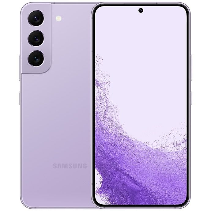 Samsung Galaxy S22 128 GB Bora Purple, Dual Sim ,Кожен Калъф