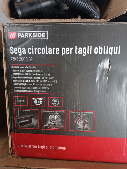 Circular culisant Parkside 2000w