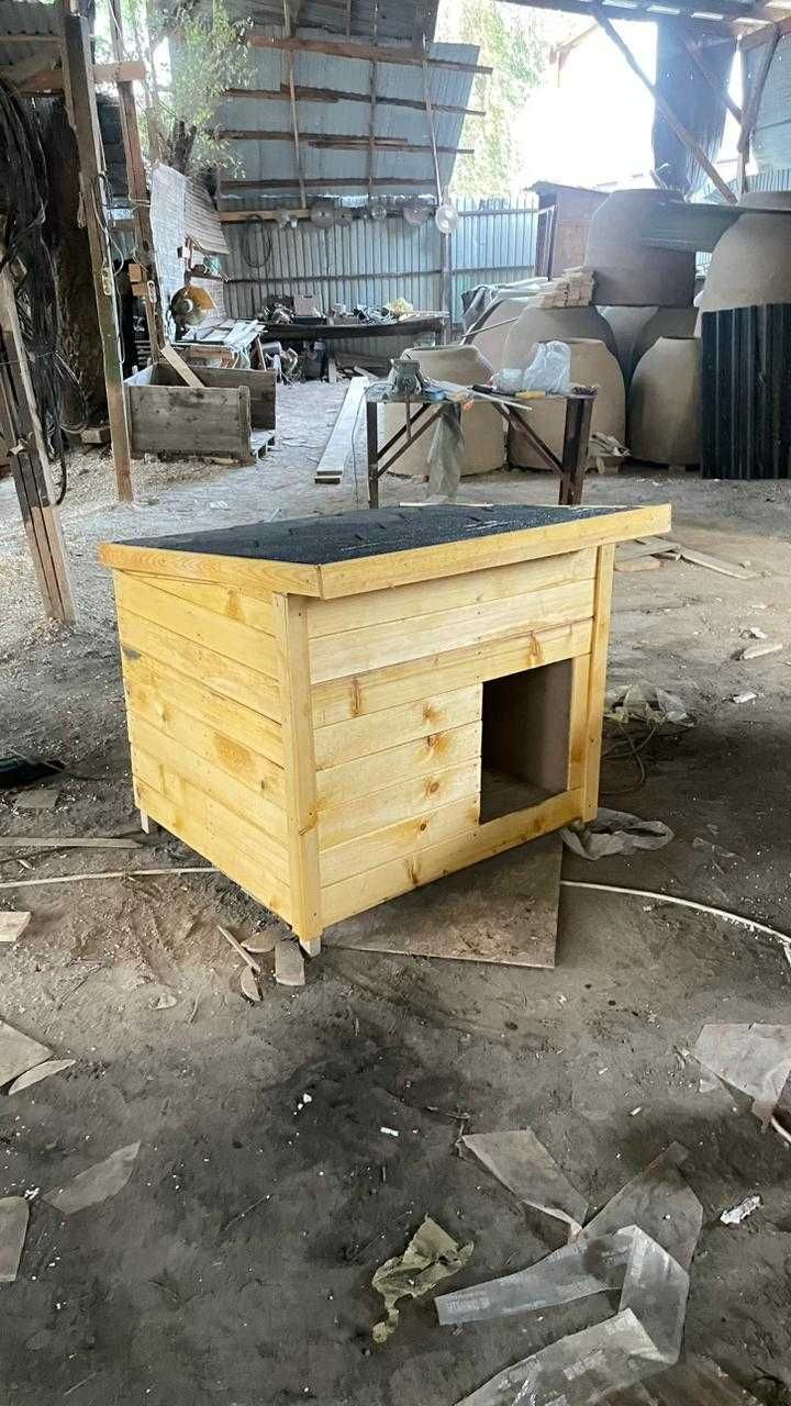 Будка для собаки на зиму теплая утепленная будка Собачьи Домик