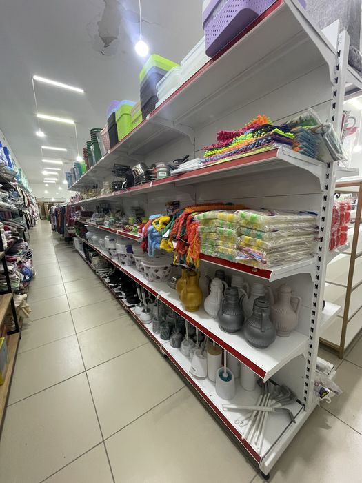 полка стеллаж металлический для магазина