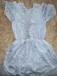 Rochita de vara H&M mini cu broderie si maneci bufante