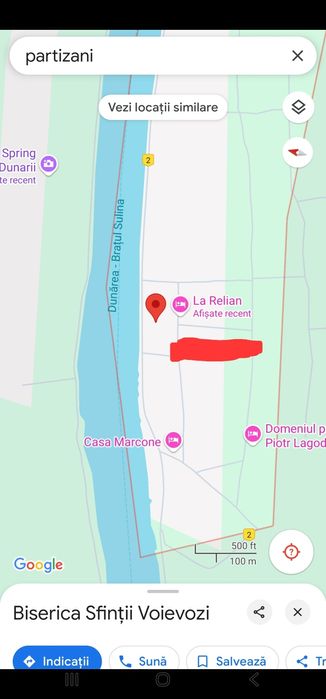 Teren intravilan Partizani, Delta Dunării pentru INVESTIȚIE