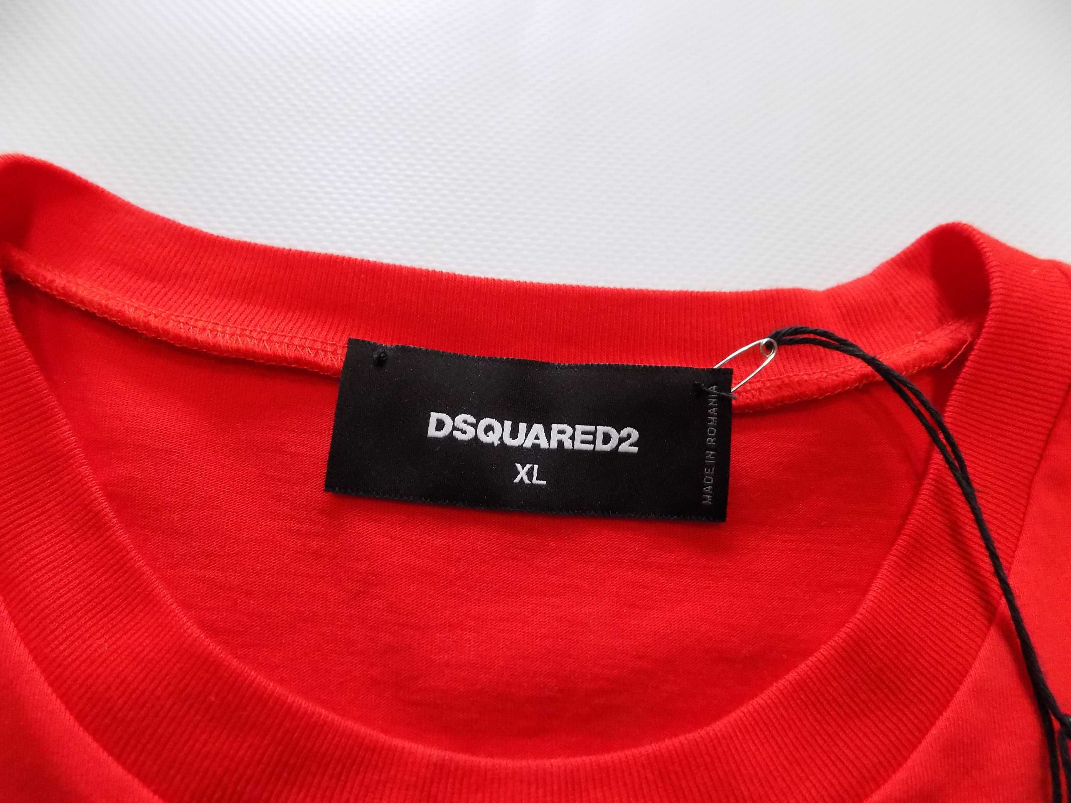 нова тениска dsquared2 icon блуза риза мъжка оригинална червена S/XL