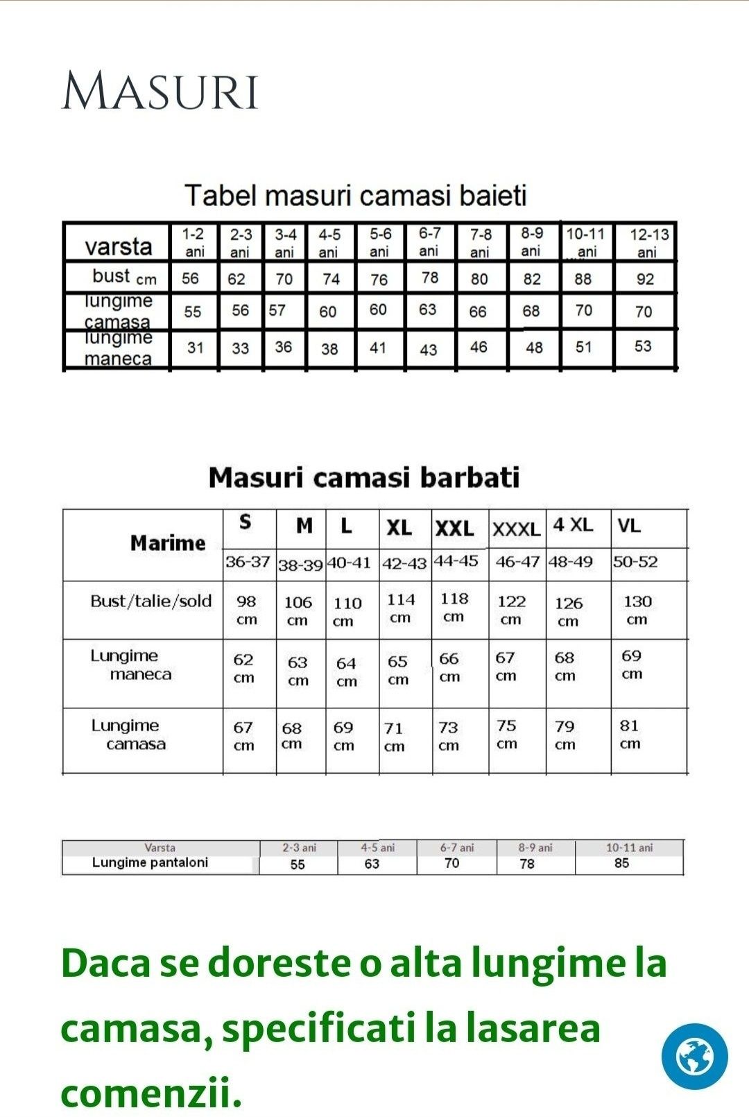 Costum popular pentru băieți