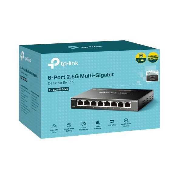 Tp Link TL-SG108S-M2 |8-портовый коммутатор 2,5 Гбит/с