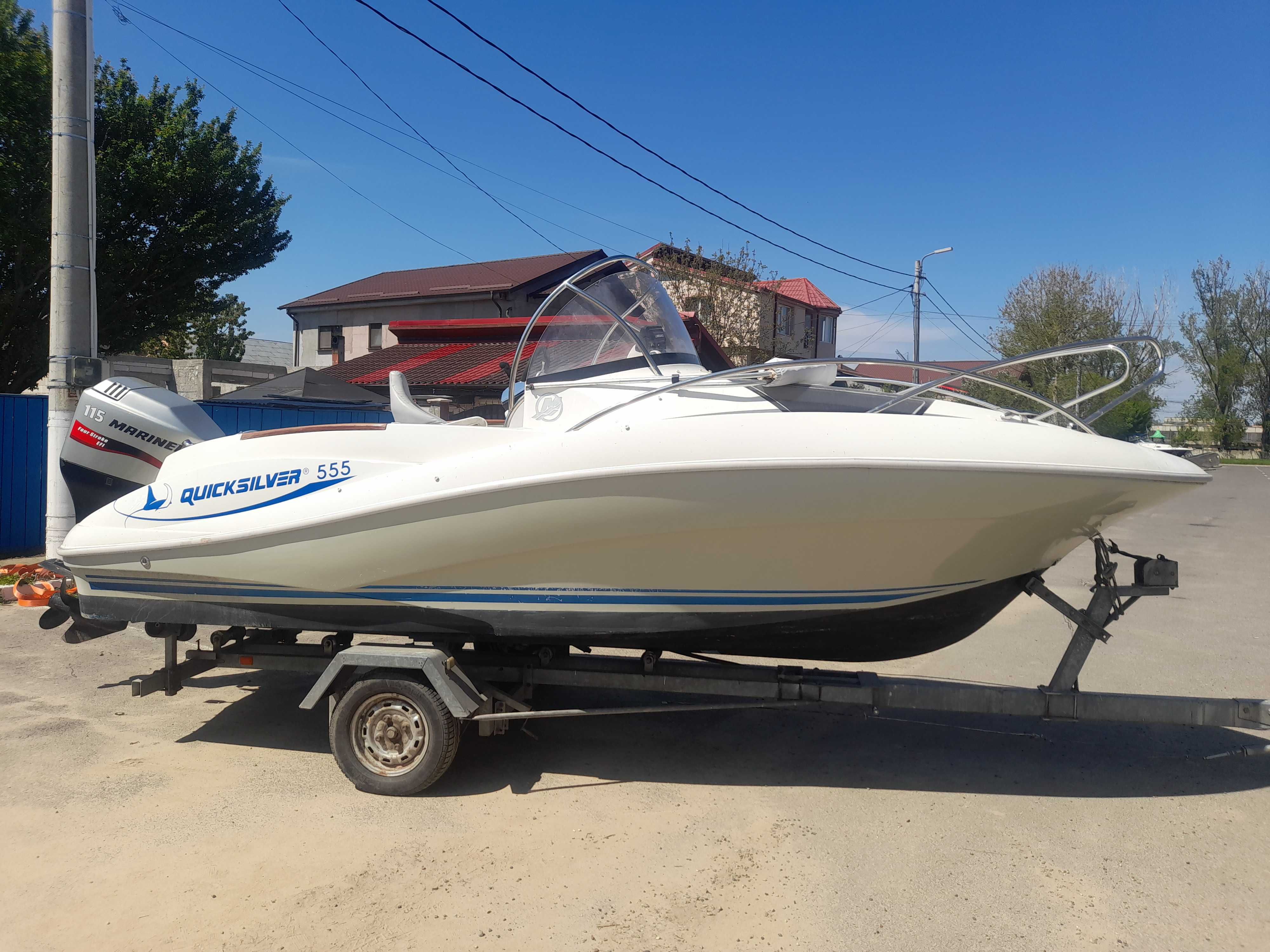 Quicksilver 555, mariner 115 cp 4t inj, peridoc inmatriculat