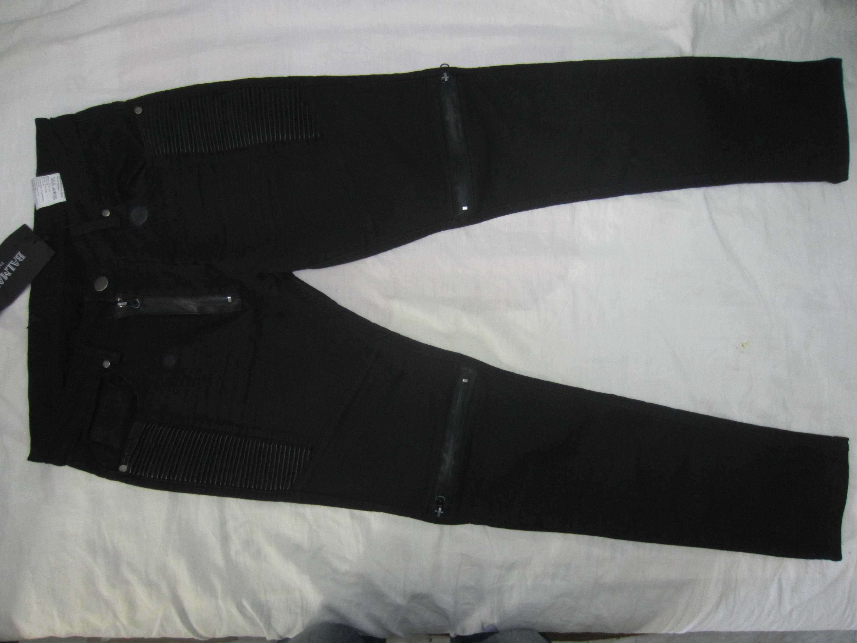 Pantalon Balmain Paris,W32 L32,Talie=88cm,Lung=102cm,skinny,noi