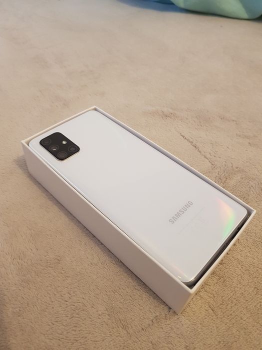 Telefon mobil Samsung Galaxy A71, Dual SIM, 128GB, 6GB RAM, 4G, Silver