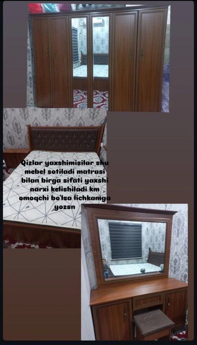 Kamplekt spalni mebel sotila arzon narxda pul zarur