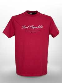 SS 23-24 Автентична Karl Lagerfeld Червена Тениска с БРОДЕРИЯ - S, L