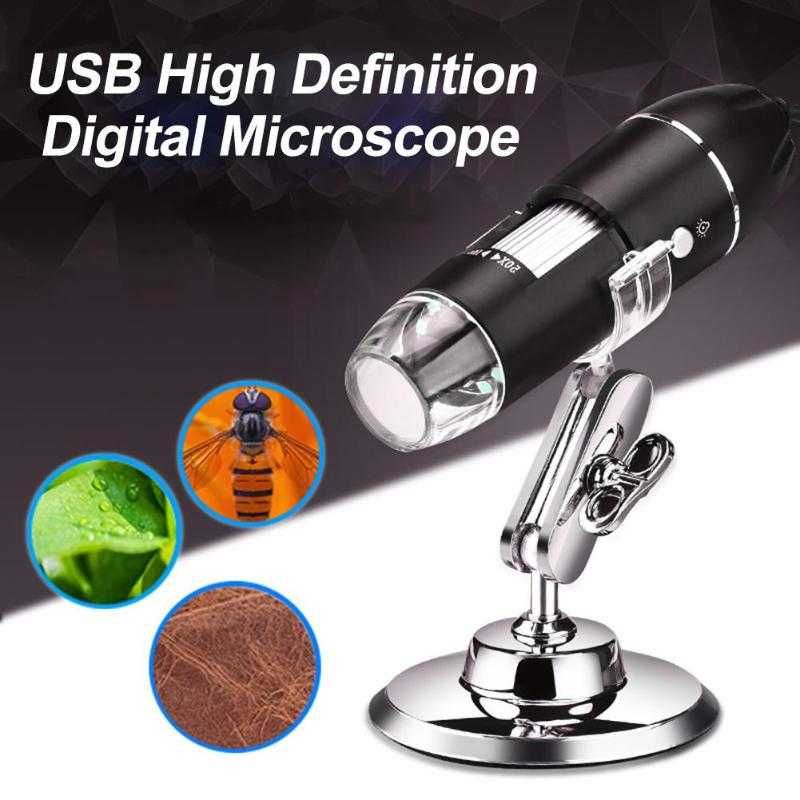 Оригинальный USB Микроскоп электронный 1600Х увелечения Mikraskop F.HD